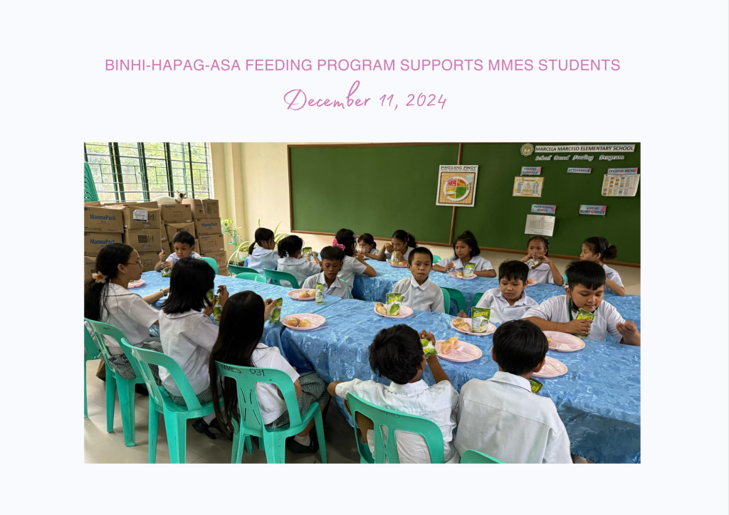 Binhi-Hapag-AsA Feeding Program Supports MMES Students