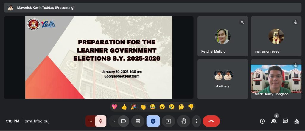 Preparation for the Learners’ Government Election 2025-2026 Begins