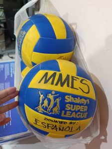 Four Volleyballs Generously Donated by Mr. Jay Española, Parent of One of Our Players